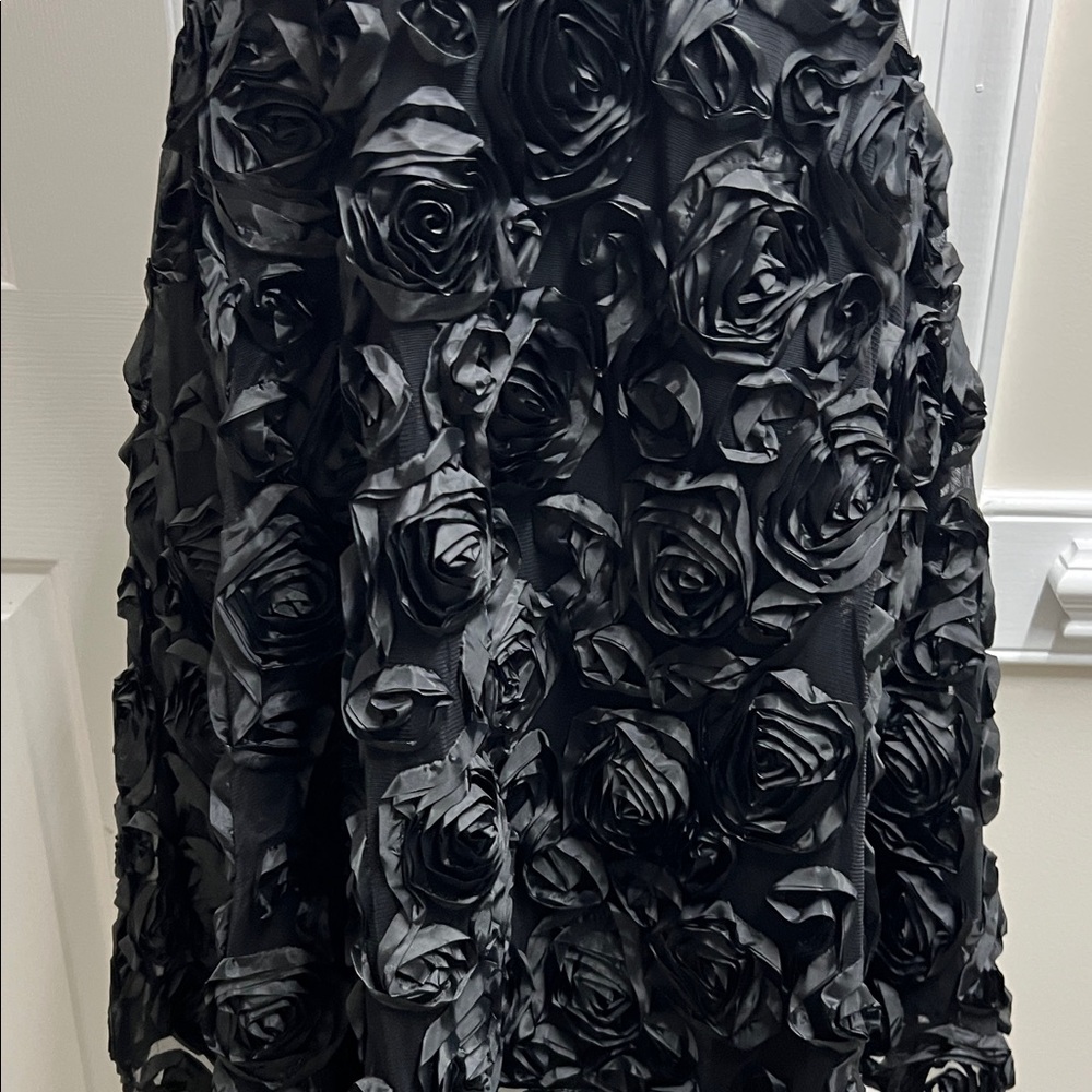 White House Black Market Black Strapless Dress size 10 346 - Picture 4 of 10